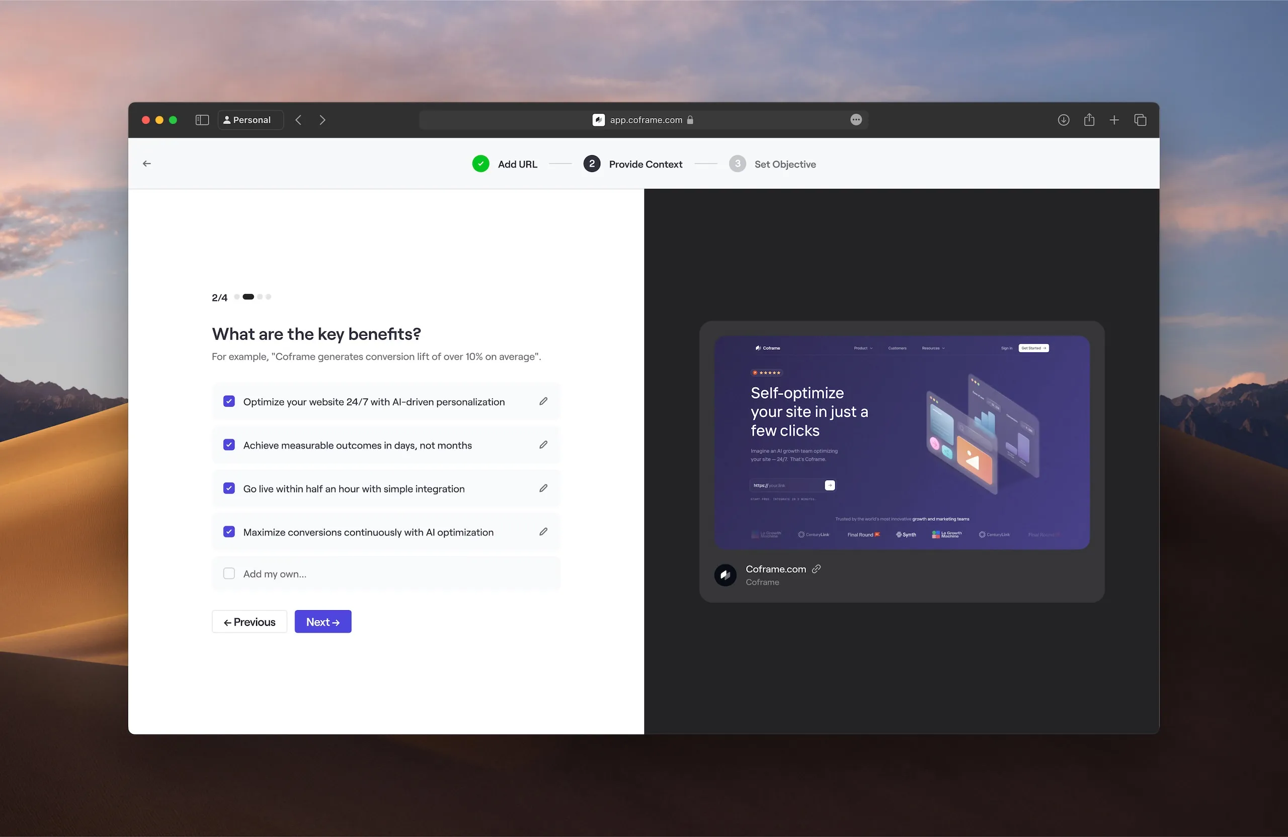 We analyze your site