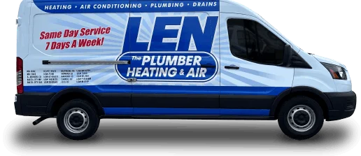 Len The Plumber service van